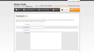 Contact Motor Trade Delivery
