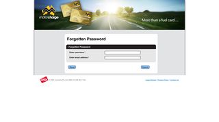 Forgotten Password - Motorcharge