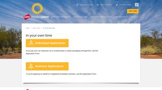 WEX Motorpass Printed Application Form | WEX Motorpass