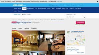 MotorCity Casino Hotel - Reviews, Photos & Rates - ebookers.com