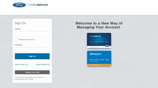 Ford Service Credit Card - Citibank
