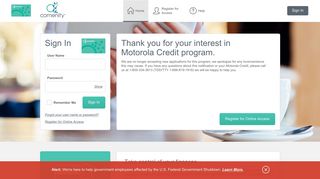 Motorola Credit - Manage your account - Comenity