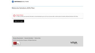 Motorola Solutions 401k Plan - Login