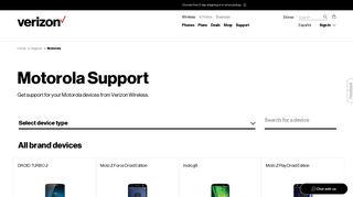 Motorola Support | Verizon Wireless