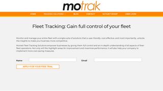 Fleet Tracking & Fleet Monitoring Software from Motrak