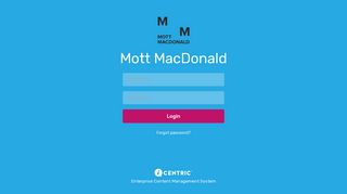 Admin - Login - Mott MacDonald