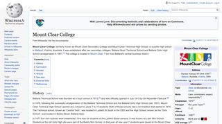 Mount Clear College - Wikipedia