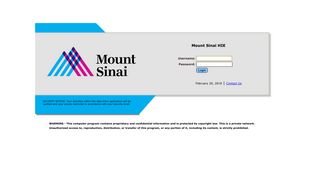 Login - Mount Sinai