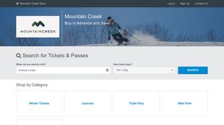 Mountain Creek Tickets & Passes
