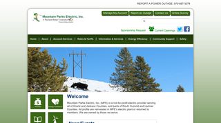 Welcome | Mountain Parks Electric, Inc.