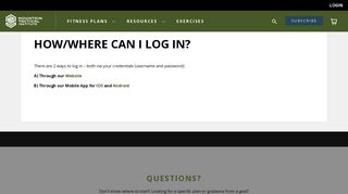 How/Where can I log in? - Mountain Tactical Institute