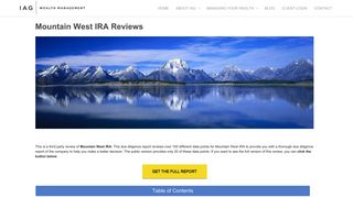 Mountain West IRA Reviews (independent) - Innovative Advisory Group