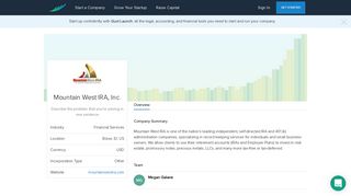 Mountain West IRA, Inc. | Boise, ID, US Startup - Gust