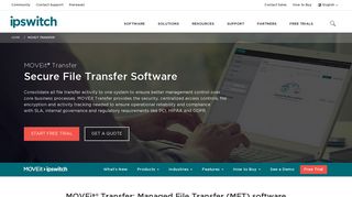 Data Transfer Software - Secure File Transfer - MOVEit Transfer ...
