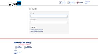 update your credit card information - Log in | MoveOn.org