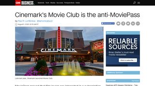 Cinemark's Movie Club is the anti-MoviePass - Business - CNN.com
