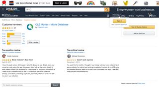 Amazon.com: Customer reviews: CLZ Movies - Movie Database