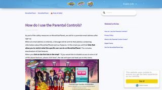 How do I use the Parental Controls? – MovieStarPlanet