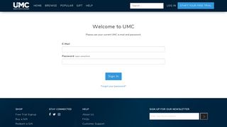 Log in | UMC