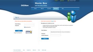 The Movie Box - Login