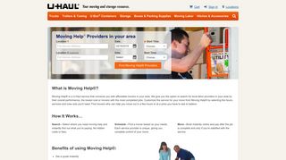 Local Moving Labor - Best Local Movers | Moving Help® - U-Haul