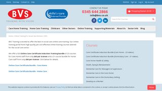 Online Training For Social Care Workers | BVS