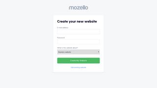 Mozello: Sign Up