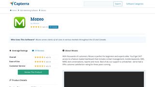 Mozeo Reviews and Pricing - 2019 - Capterra