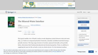 The Mineral-Water Interface | SpringerLink