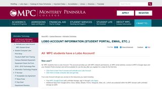 Lobo Account Information (Student Portal, Email, etc..) | Monterey ...