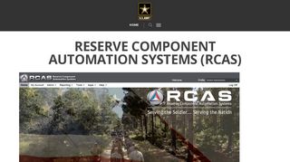 Reserve Component Automation Systems (RCAS) – USAASC