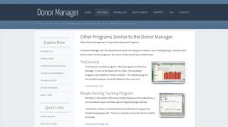 Donor Manager Software - Similar Programs