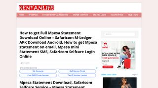 How to get Full Mpesa Statement Download Online - Safaricom M ...