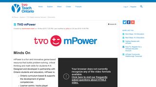 TVO mPower | TeachOntario