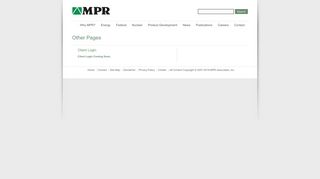 Client Login | MPR