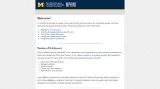 MPrint / Guest - UM Mprint - University of Michigan