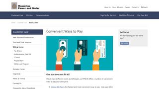 Convenient Ways to Pay - Muscatine Power & Water