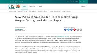 New Website Created for Herpes Networking, Herpes Dating, and ...