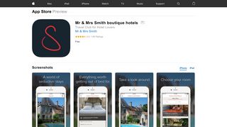 Mr & Mrs Smith boutique hotels on the App Store - iTunes - Apple