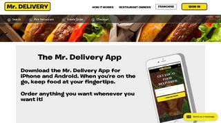 Mr. Delivery Hunger App | Restaurant Delivery and Online Ordering
