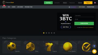 FortuneJack: Bitcoin Casino – N1 Bitcoin Gambling & Betting Site