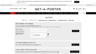 Sign In - NET-A-PORTER.COM