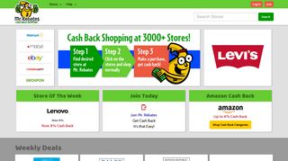 Mr. Rebates - Cash Back Shopping at 3000+ Stores