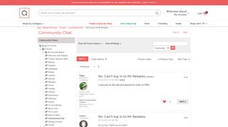 Can't log in to Mr Rebates - Page 2 - Blogs & Forums - QVC Community