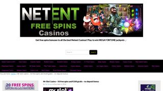 Mr Slot Casino - 50 free spins and €200 gratis - no deposit bonus