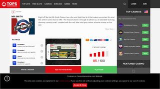 Mr Smith Online Casino Review | CasinoTopsOnline.com