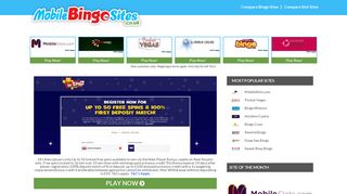 Mr Spin Review | Up to 50 Free Spins with no ... - Mobile Bingo Sites
