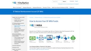 How to Access Your SF MRA Funds - City Option