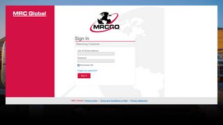 Sign In - MRC Global