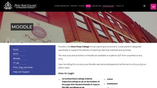 Moodle | Mont Rose College of Management and Science